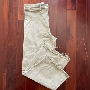 Khaki Zara flare jeans